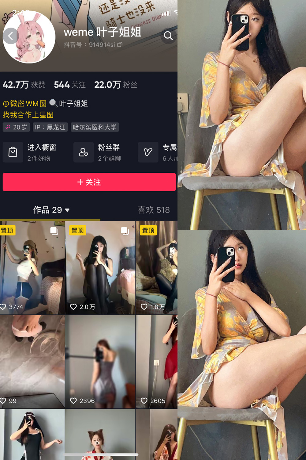 抖音 叶子姐姐 微密圈 NO.014期 【6P9V】最新至:2023.6.7